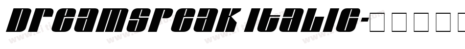Dreamspeak Italic字体转换
